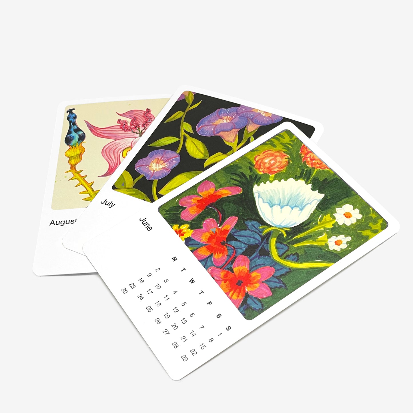 2025 Floral Postcard Calendar