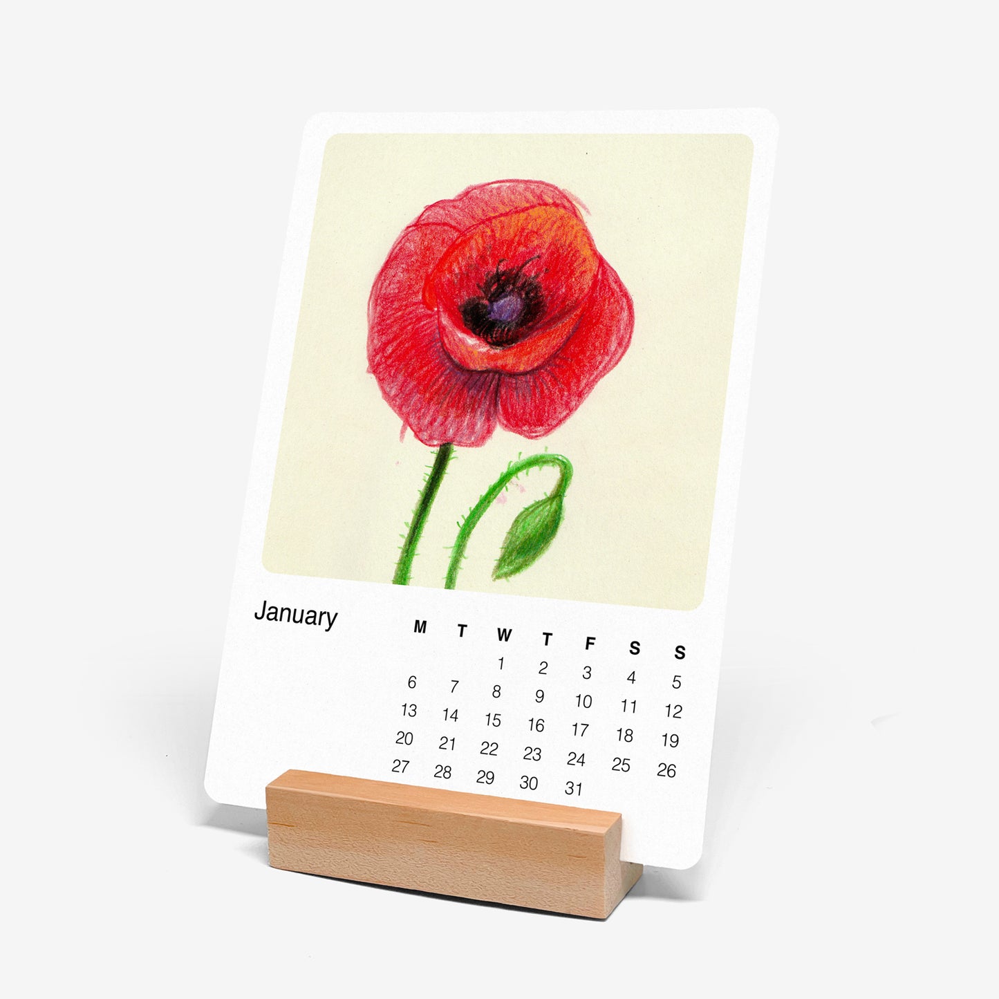 2025 Floral Postcard Calendar