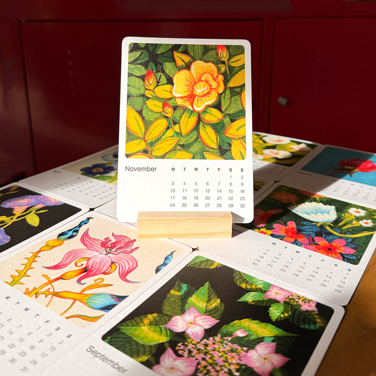 2025 Floral Postcard Calendar