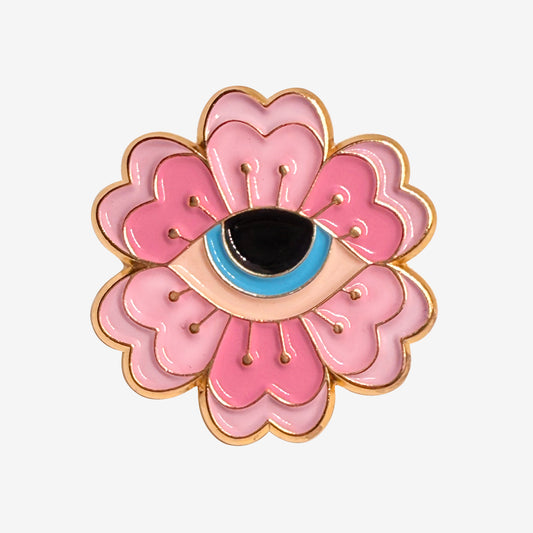 Pink Flower Enamel Pin